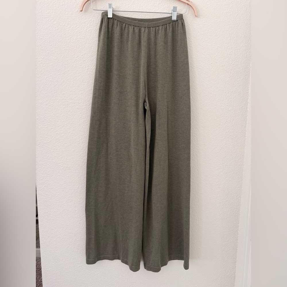 SNDYS Women's Olive Green Button-Up Sweater and Pants Set - Picture 4 of 5